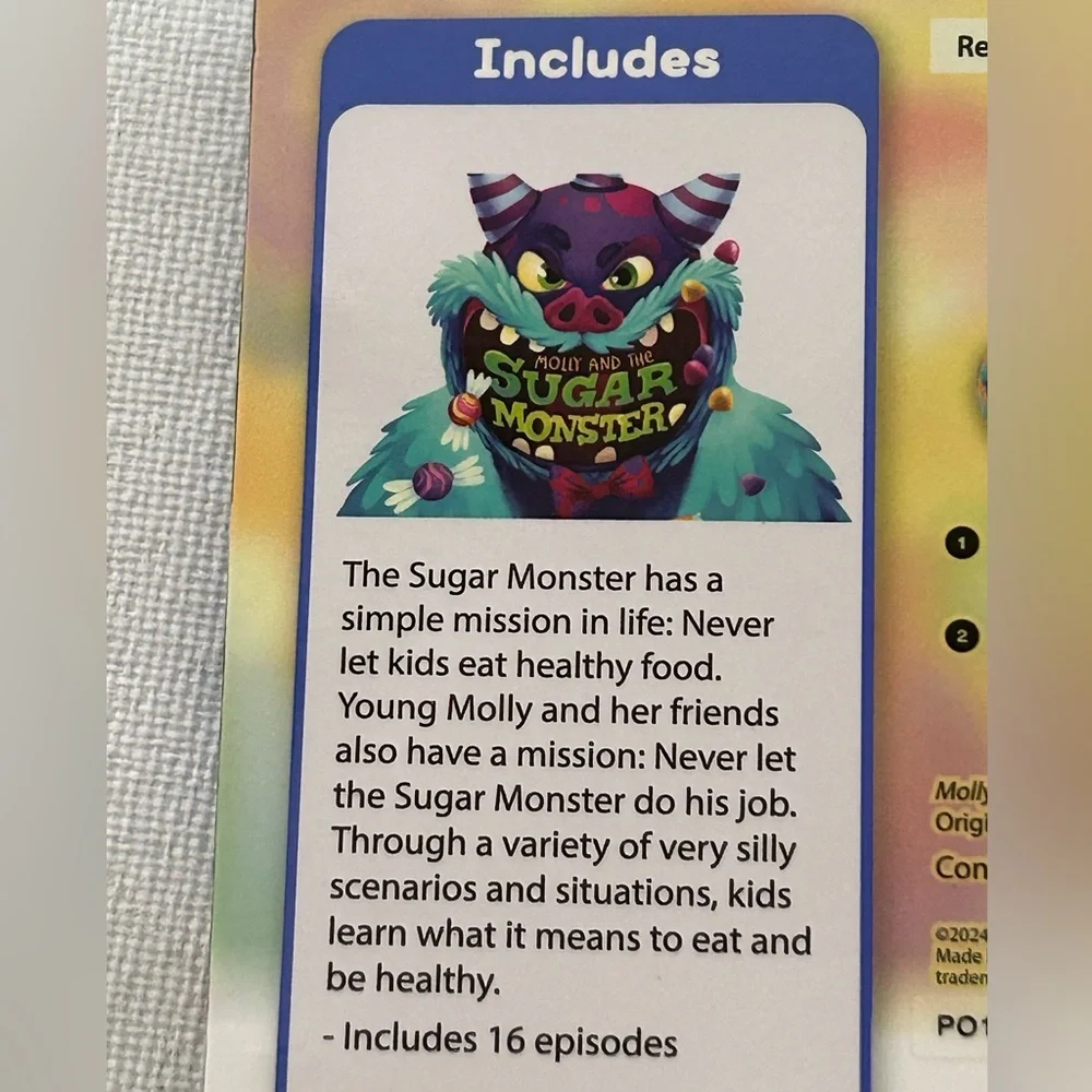 StoryShield Pinna Molly and the Sugar Monster. Requires StoryPhones & Wi-Fi. NIP